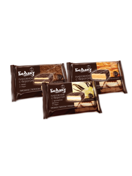 Пирожное Творож.с печеньем карамель 75 гр*15 Беллакт Пирожное Творож.с печеньем карамель 75 гр*15 Беллакт